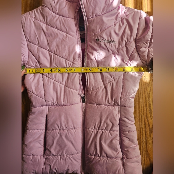 Columbia Girls Purple Hooded Jacket Size M (10/12) Zip Front Pockets - Picture 9 of 9